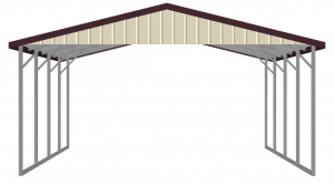 A - Frame Veritcal Roof _ Front - Back _ Gable End Vertical Orientation