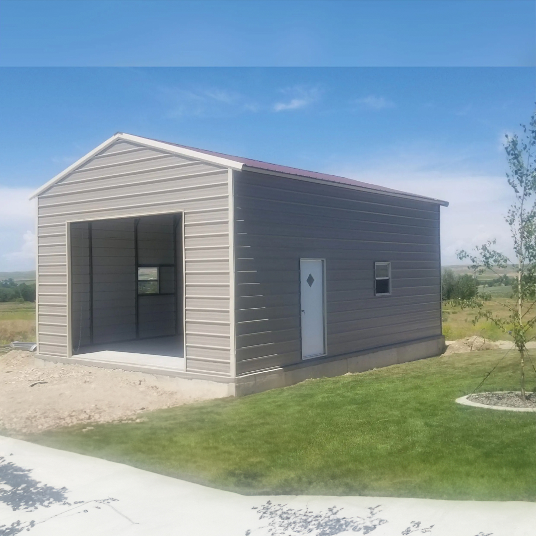 Metal garage With Roof